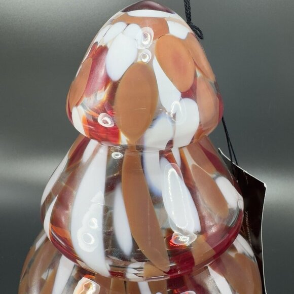 Zorza Glassworks Poland Christmas Tree 9inch Glass Tree New With Tag Hollow VTG - Picture 9 of 11